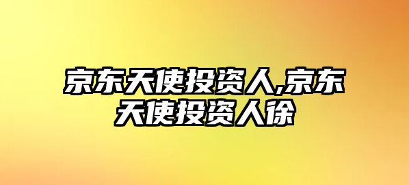 京東天使投資人,京東天使投資人徐