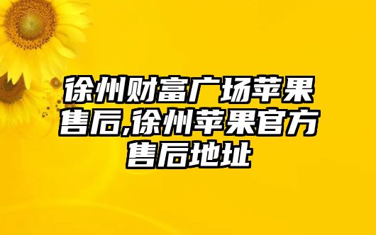 徐州財(cái)富廣場(chǎng)蘋(píng)果售后,徐州蘋(píng)果官方售后地址