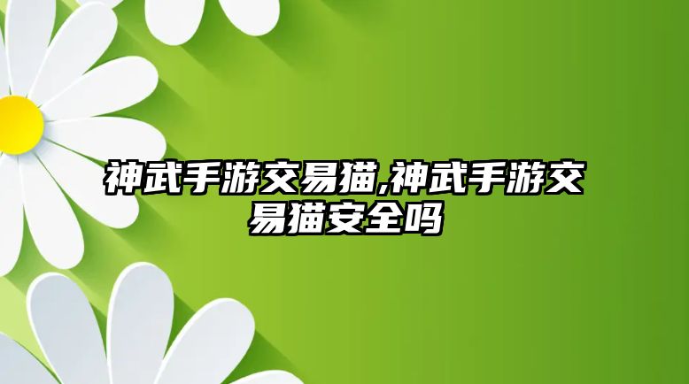 神武手游交易貓,神武手游交易貓安全嗎