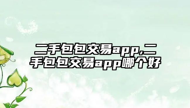 二手包包交易app,二手包包交易app哪個(gè)好