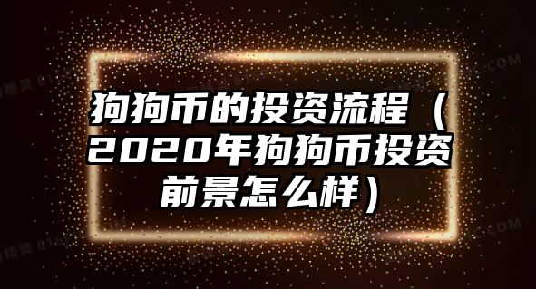 狗狗幣的投資流程（2020年狗狗幣投資前景怎么樣）