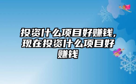 投資什么項目好賺錢,現(xiàn)在投資什么項目好賺錢