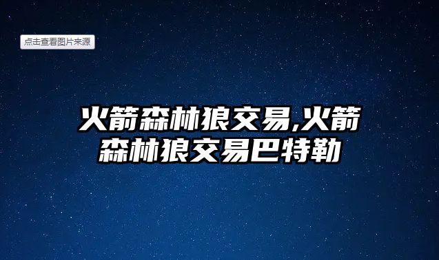 火箭森林狼交易,火箭森林狼交易巴特勒