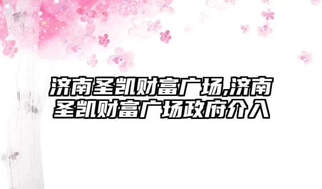 濟(jì)南圣凱財(cái)富廣場,濟(jì)南圣凱財(cái)富廣場政府介入