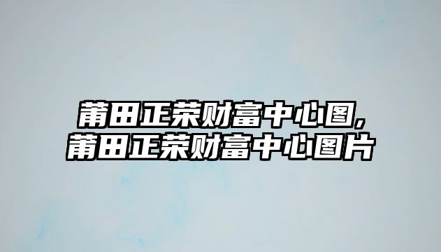 莆田正榮財富中心圖,莆田正榮財富中心圖片